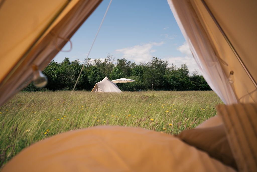 Glampingzelt mit Sauna am Meer