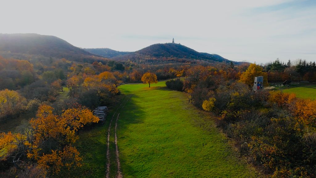 Stellplatz mit Kyffhäuserblick