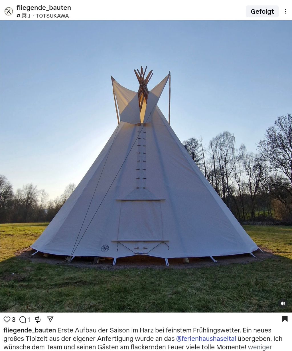 Avventura in tepee nel Sud dell'Harz: natura selvaggia e falò