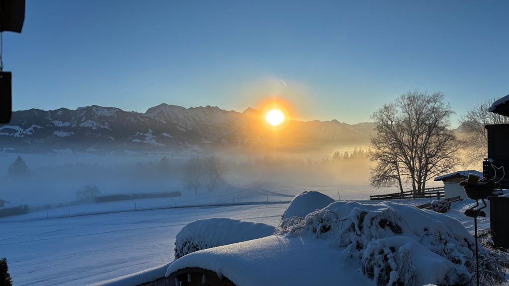 Ubicación aislada con vistas a los Alpes en Allgäu