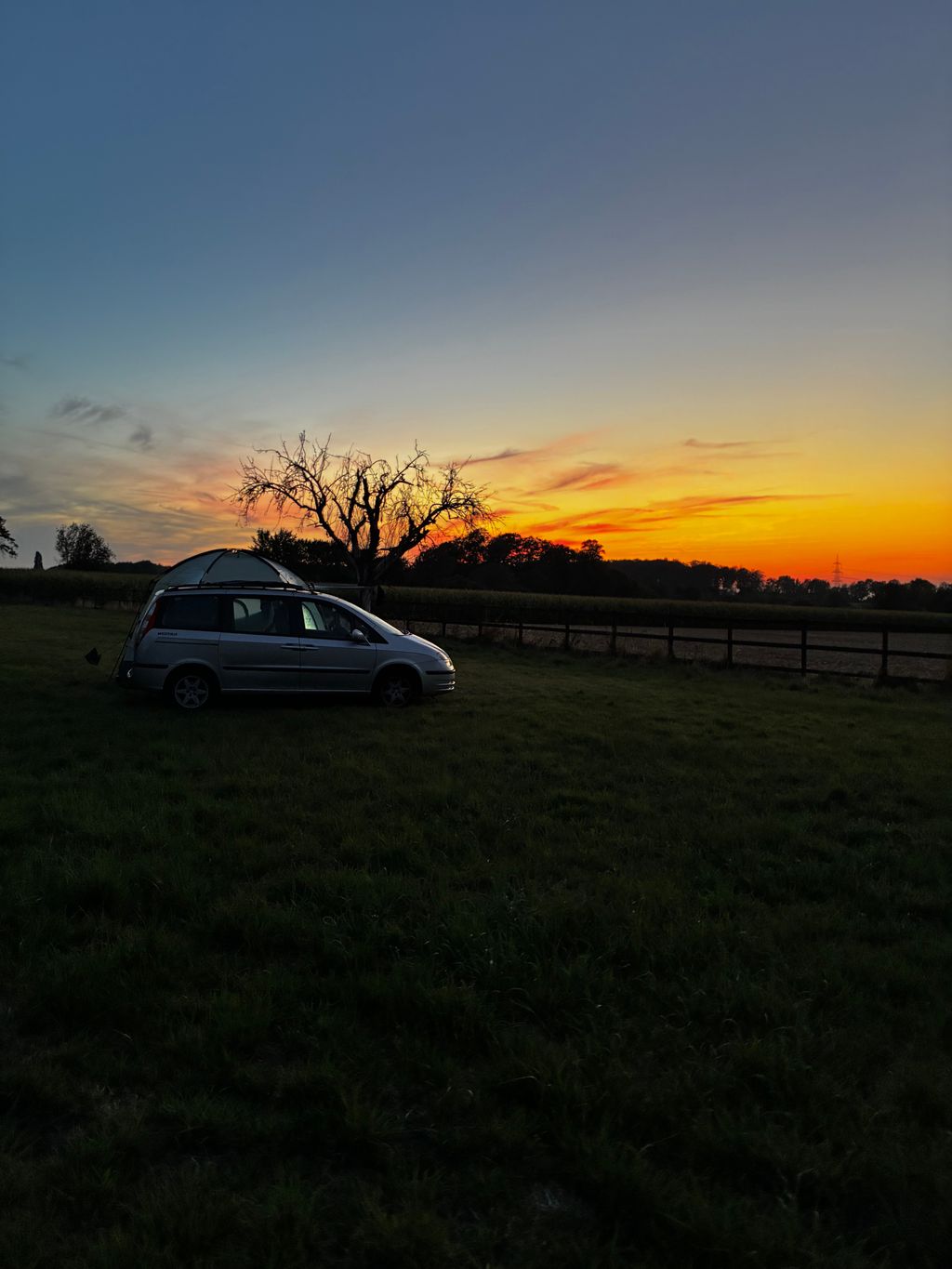 An idyllic campsite surrounded by nature
