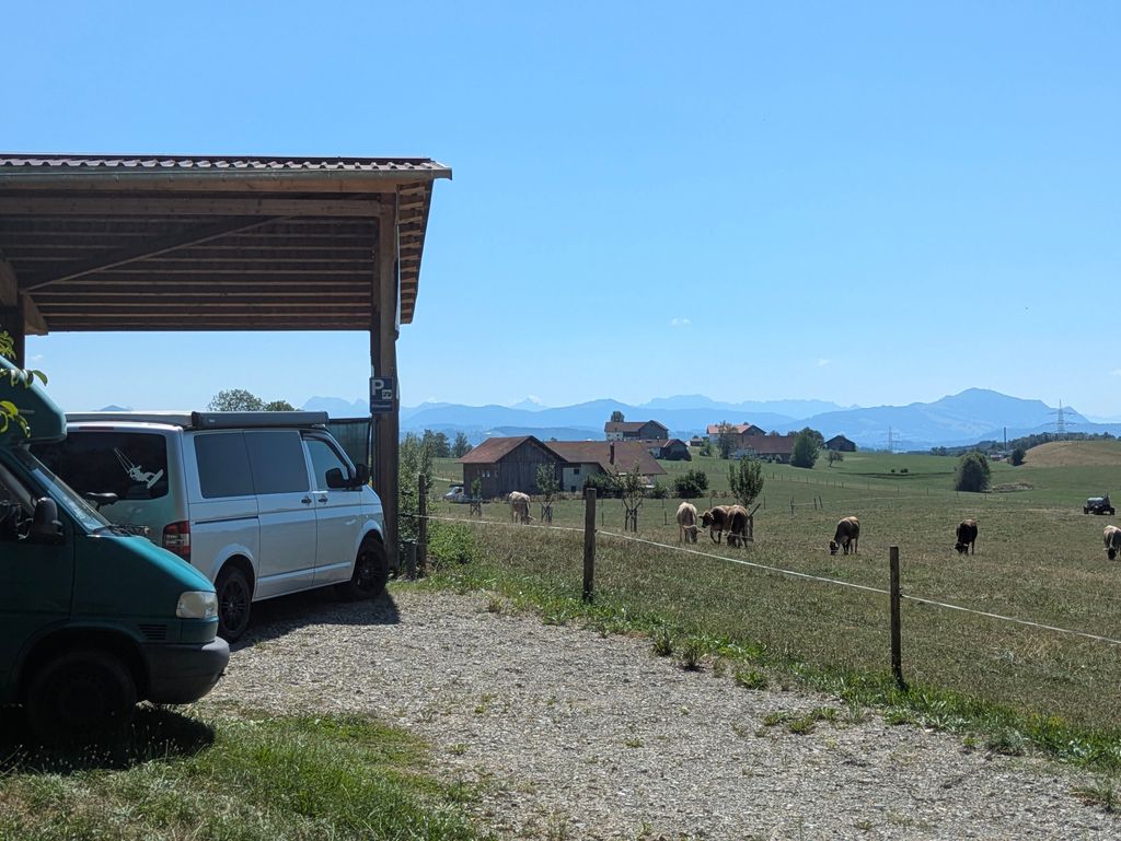 Bei Kempten (Allgäu), ruhige Lage mit Bergblick