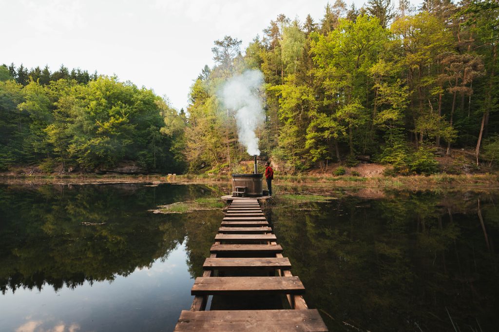Euer Privat-See: Natur-Camp im Pfälzerwald +HotTub
