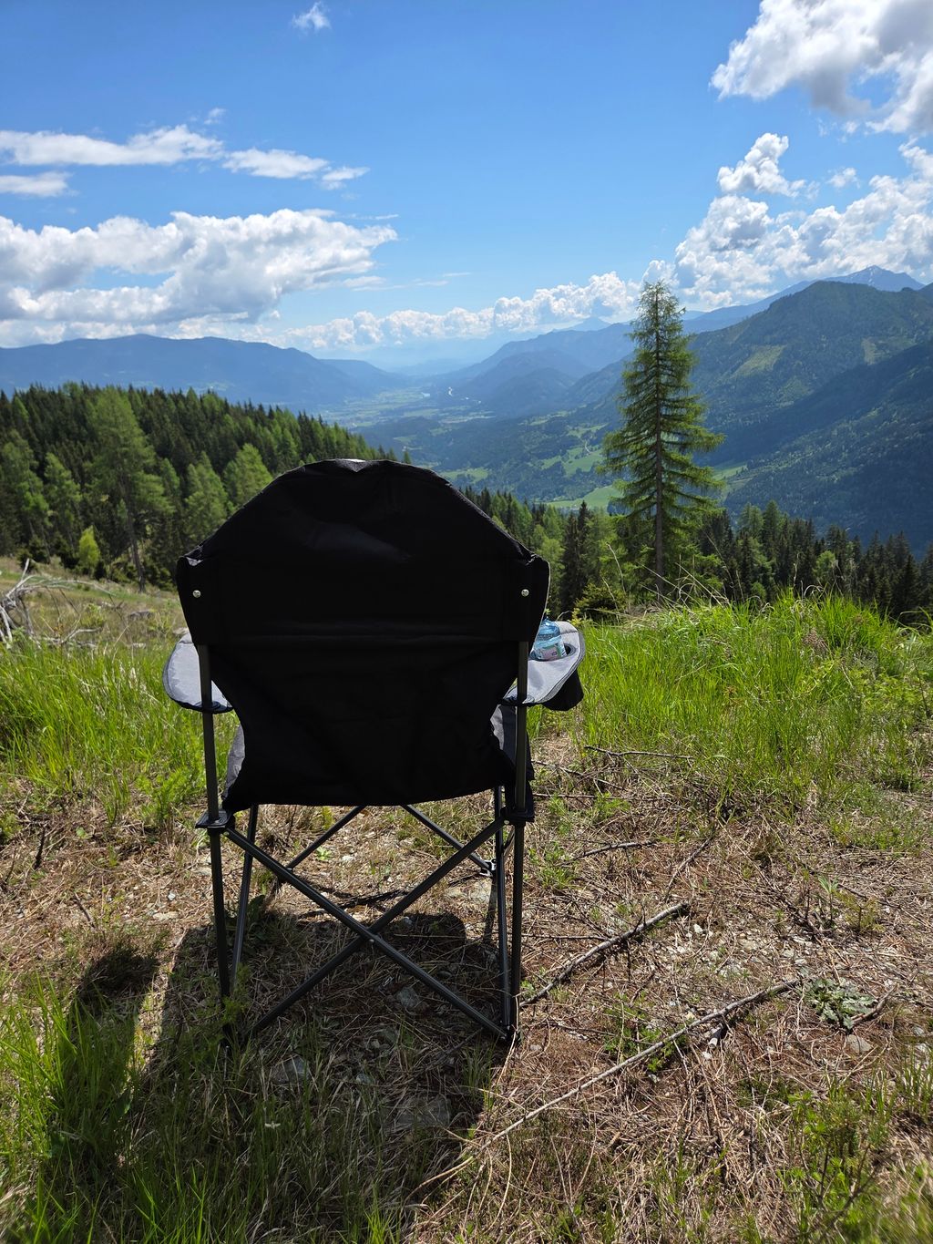 Camp between forest and meadow at over 1200 m