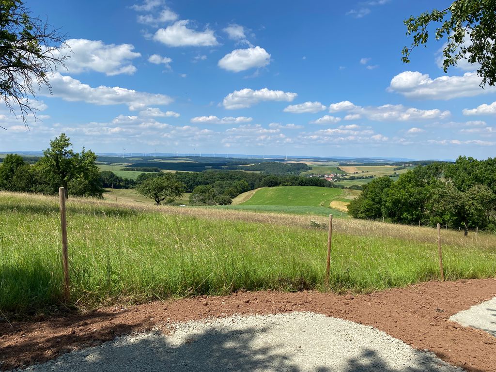 Camping in the Palatinate with fantastic views