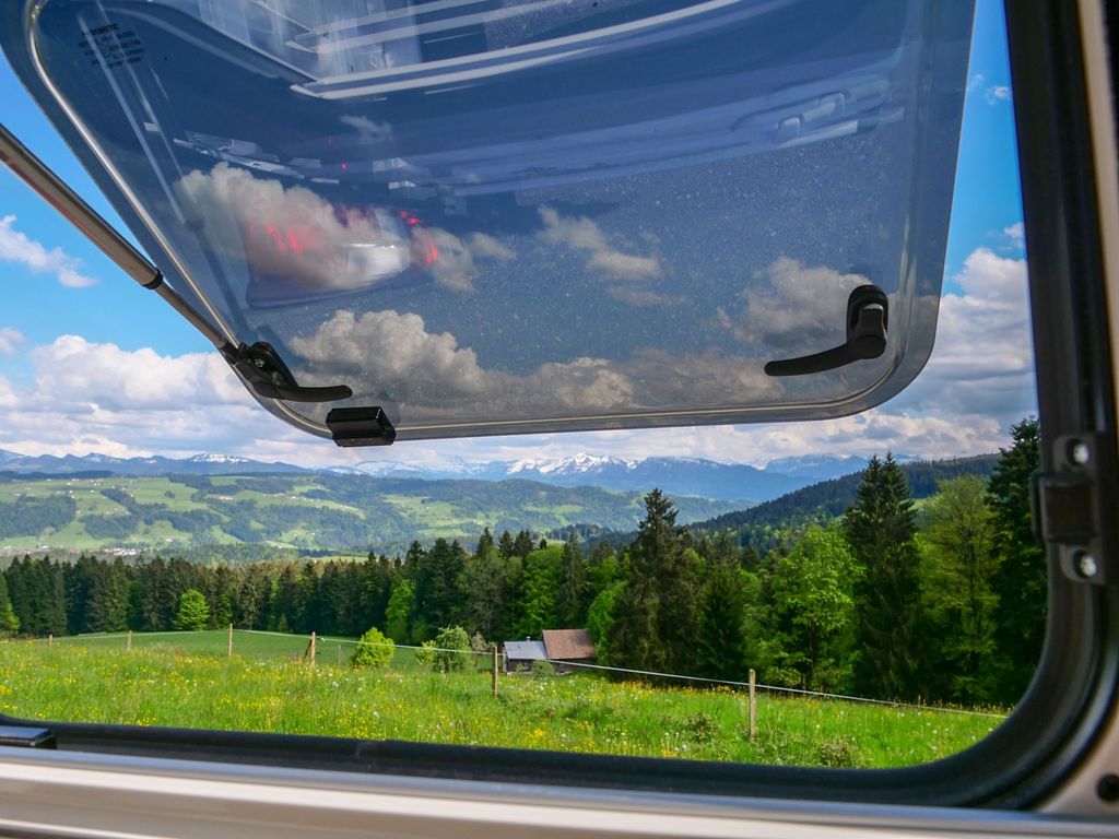 Herrliche Aussicht auf die Allgäuer Bergwelt