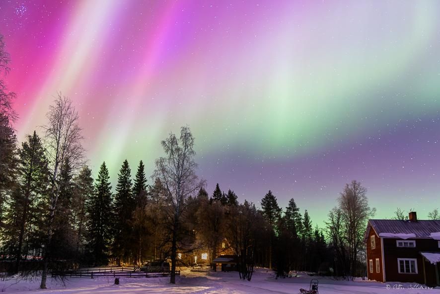Schwedisches Bauernhaus in Lapland