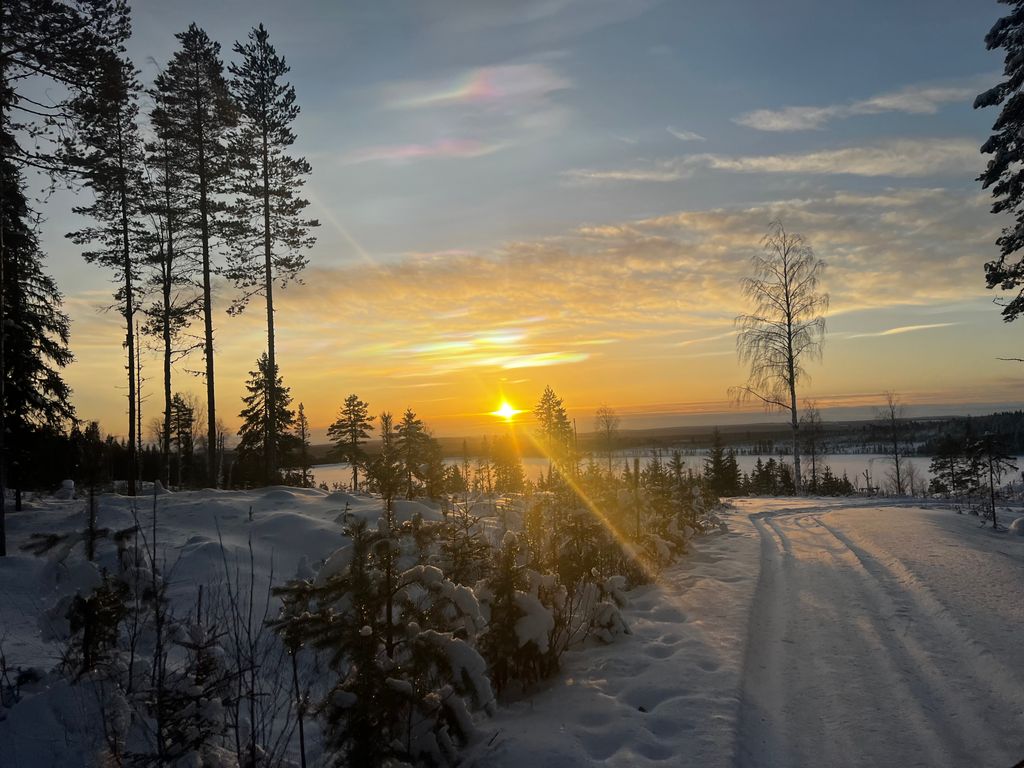 Cabane en rondins avec sauna en Laponie suédoise