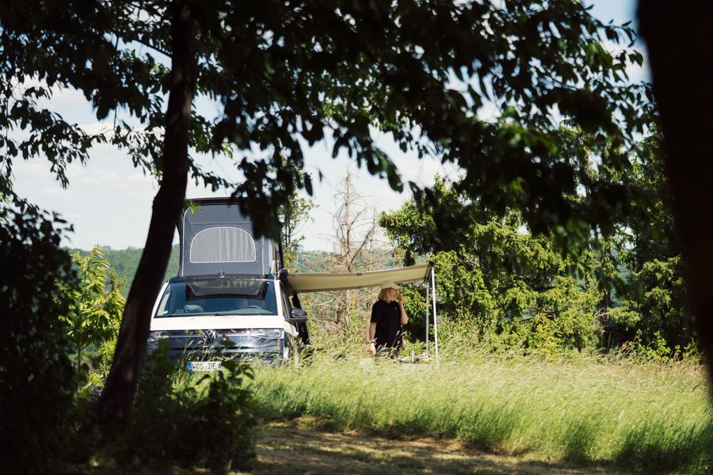 Large orchard meadow in the Weserberg(hinter)land