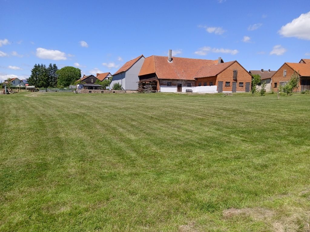 Panorámica del Rhön en una antigua granja de tres lados