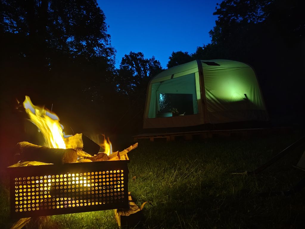 Glamping on the edge of the forest with comfort in Obernkirchen