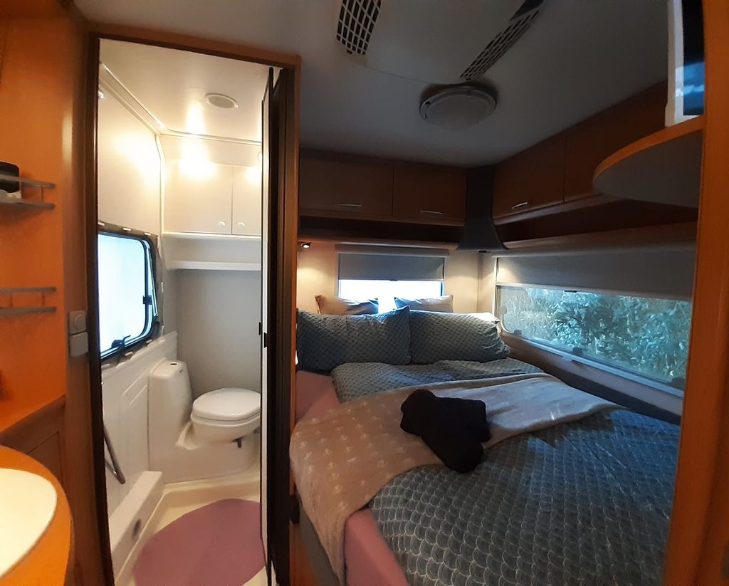 Hofurlaub im Wohnwagen mit hofeigenem private SPA
