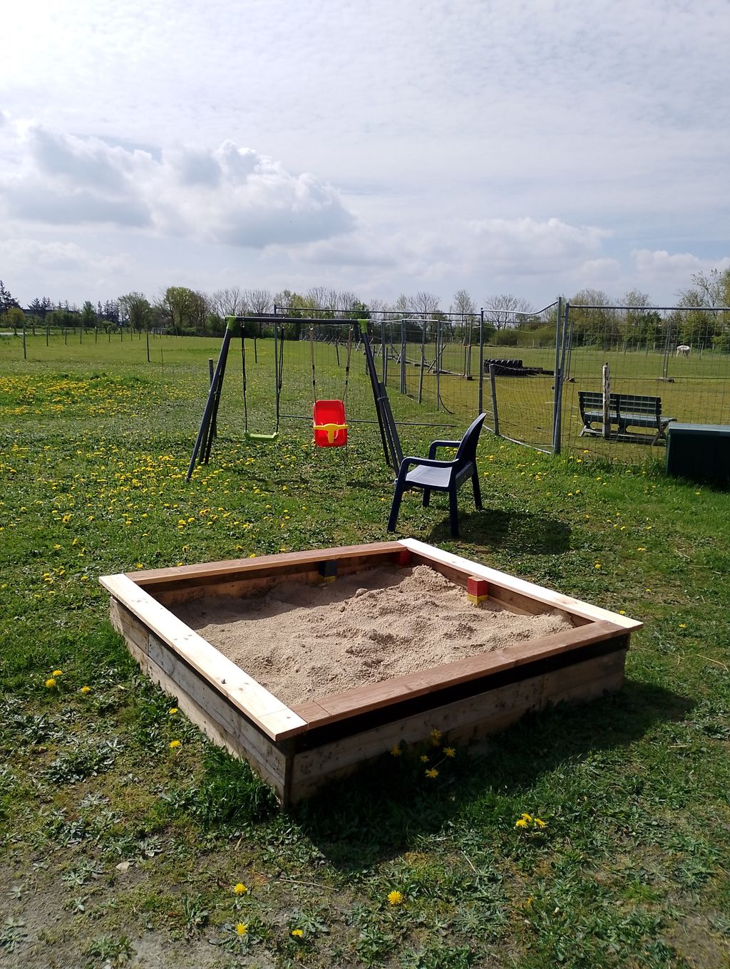 Fattoria di alpaca Soennebuell e vista del paddock