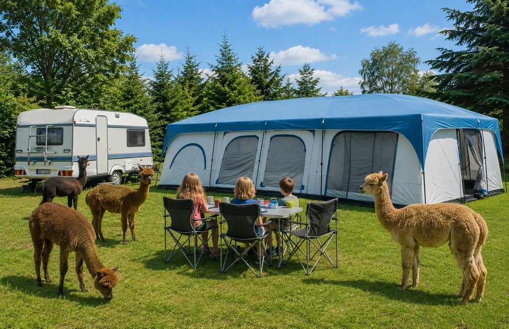 Family Nature Tent on the Alpaca Meadow