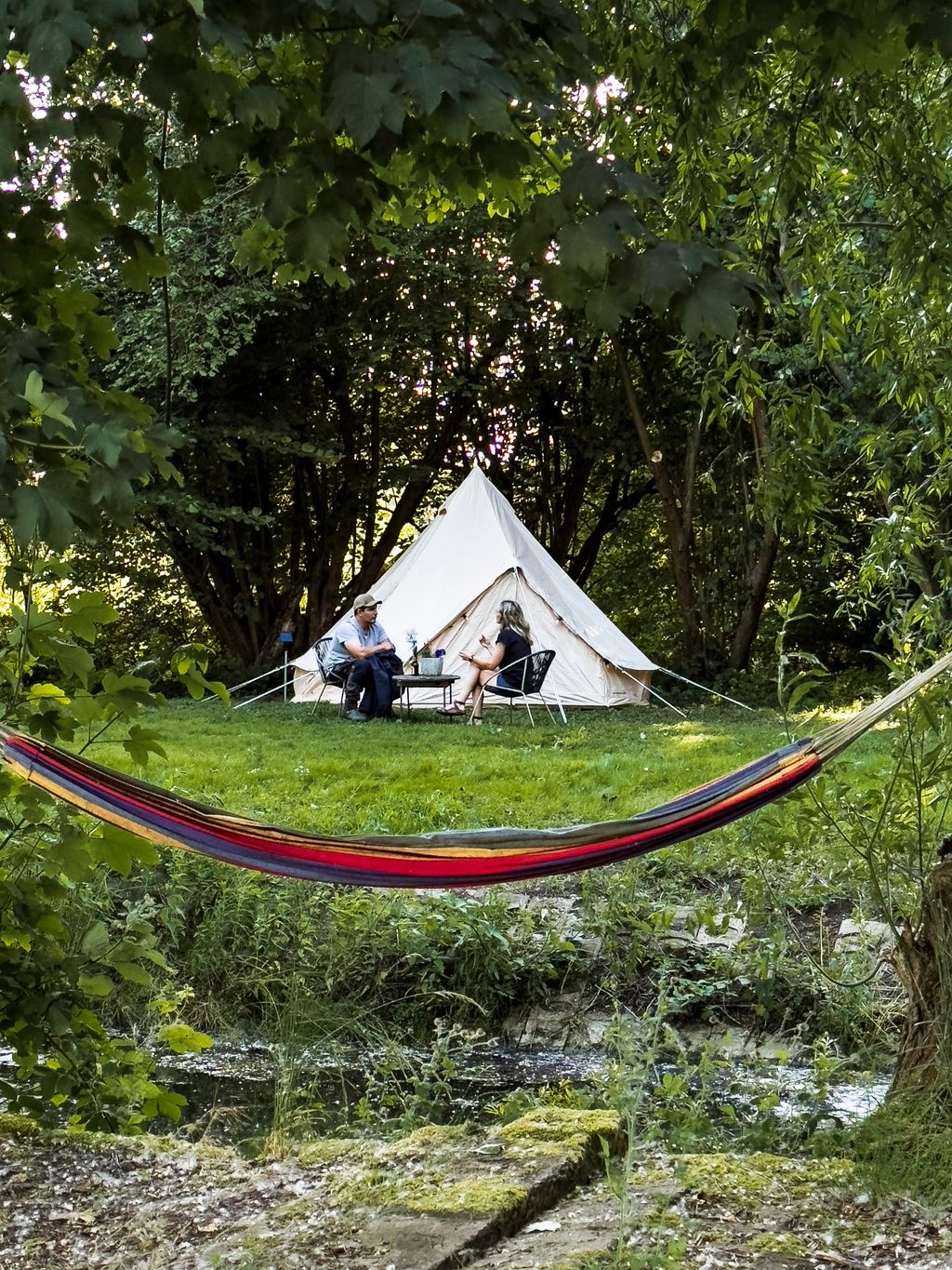 Zelt am Abenteuerspielplatz 