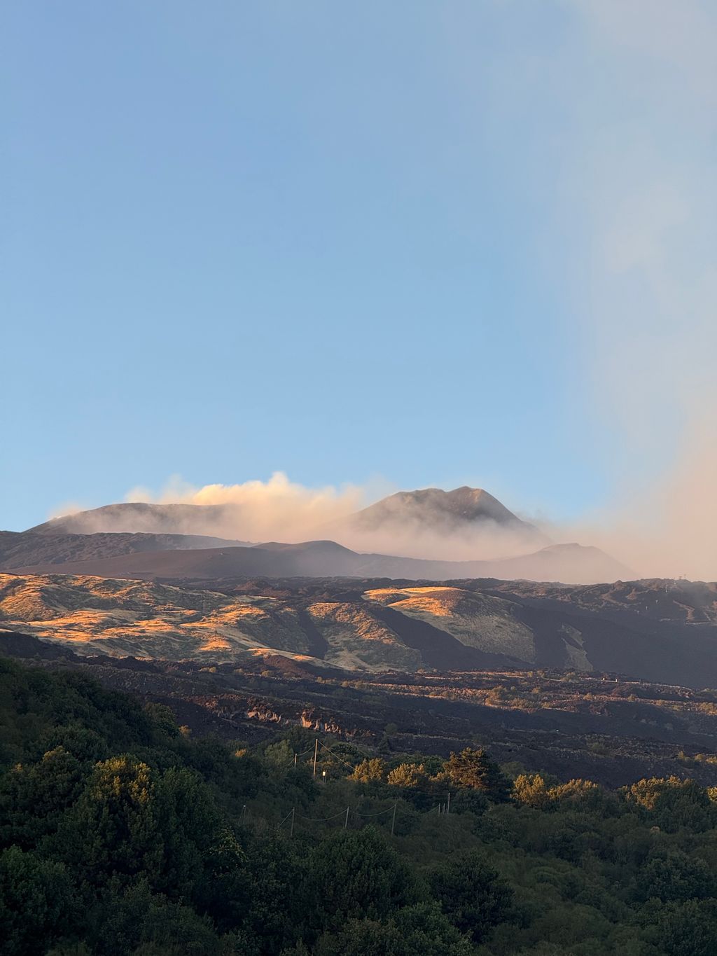 Einzigartiges Camp auf Vulkan Ätna mit Meerblick