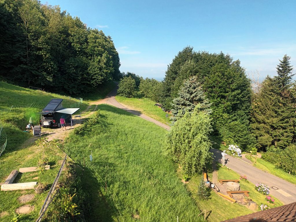 Perfekter Blick über die Rheinebene bis ins Elsass
