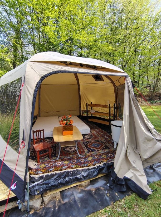 Glamping on the edge of the forest with comfort in Obernkirchen