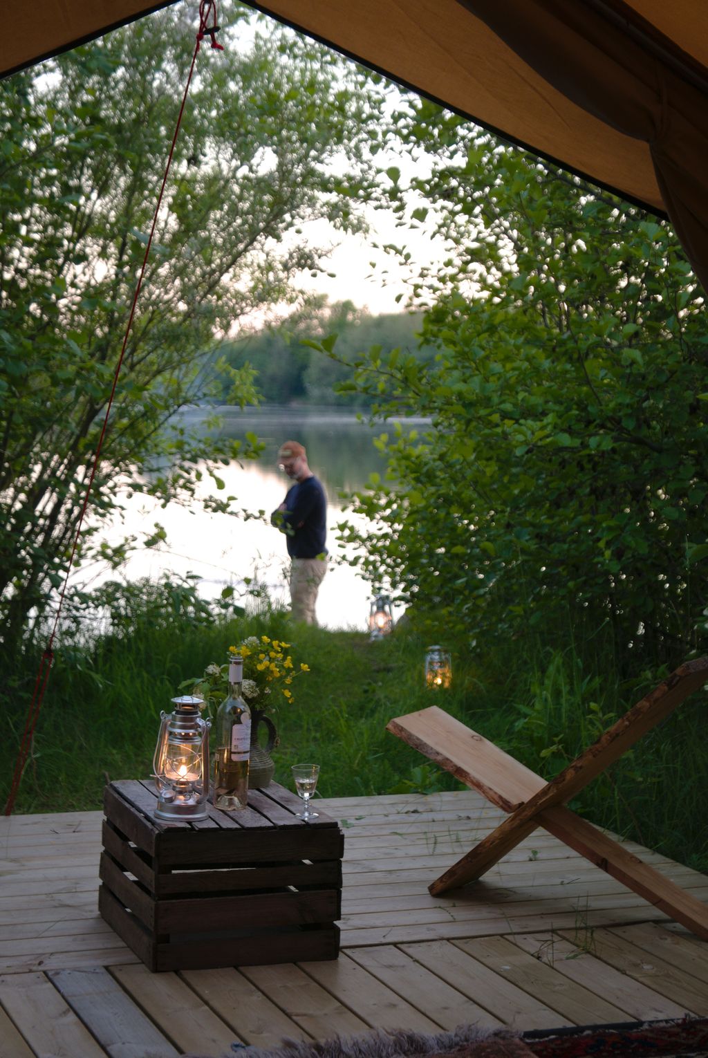 4-Aborren - Tenda sul lago - Pesca e falò