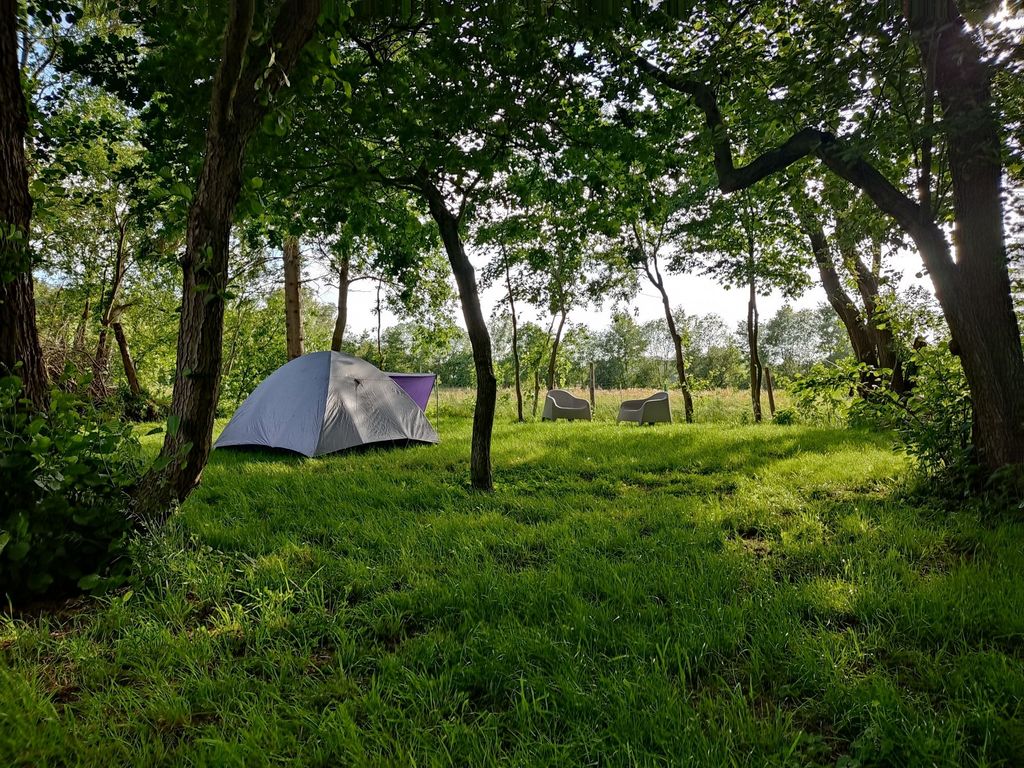 Campground between Hamburg & Cuxhaven under trees