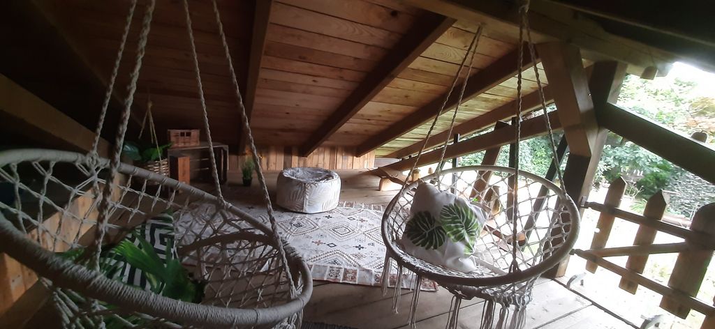 Un posto accogliente per dormire nel soppalco