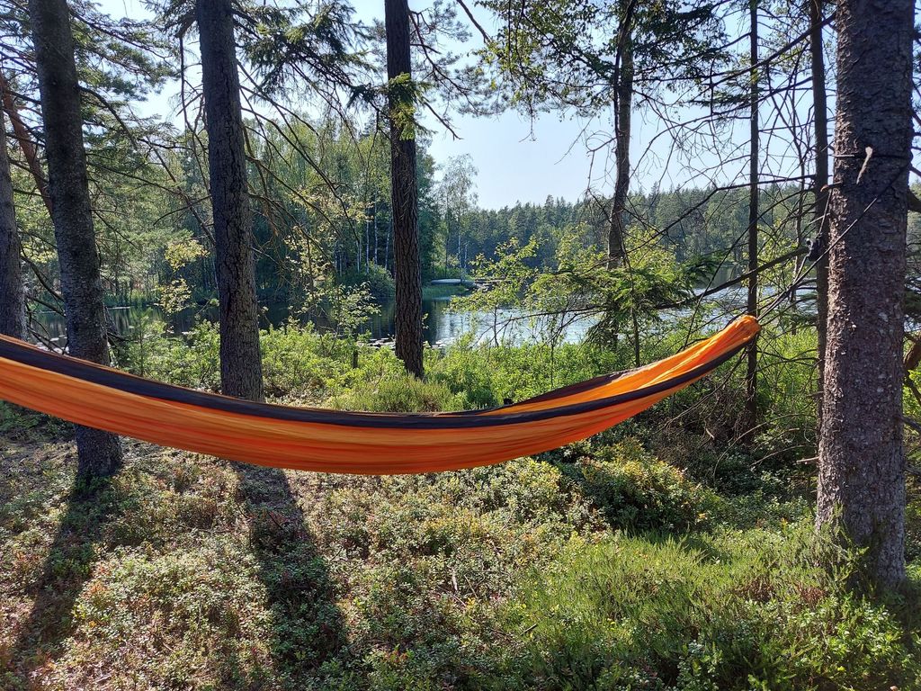 Tiny-House Myra /Svezia Lago Foresta balneare Natura pura