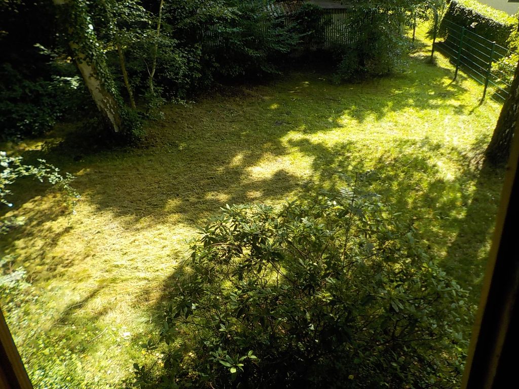 Ventana: jardín idílico, conexión con el río Dahme