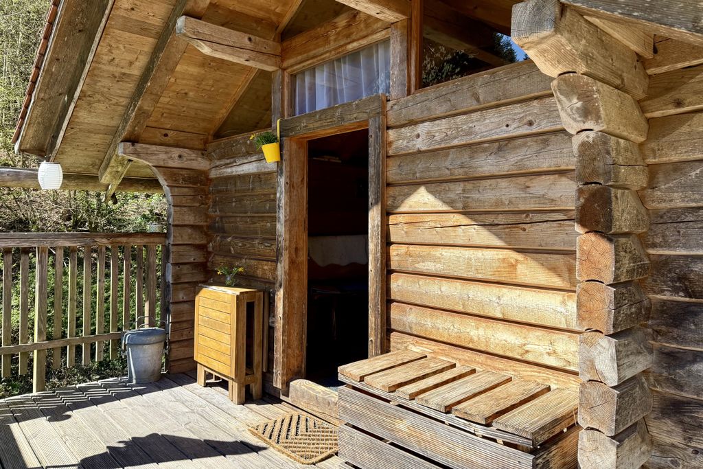 Romantikhütte *Zweisamkeit *Bettwä *Holz *Handtü