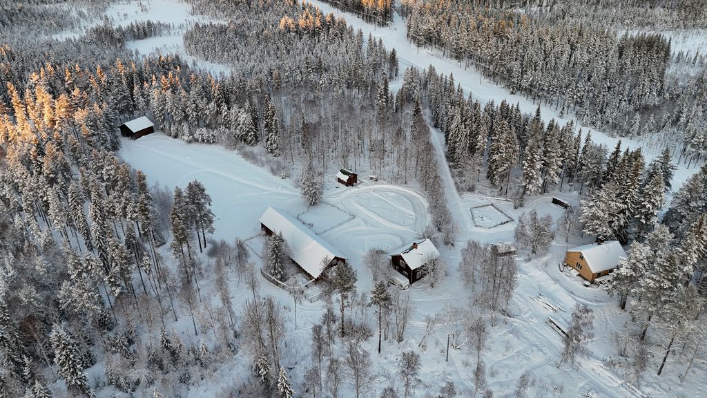 Schwedisches Bauernhaus in Lapland
