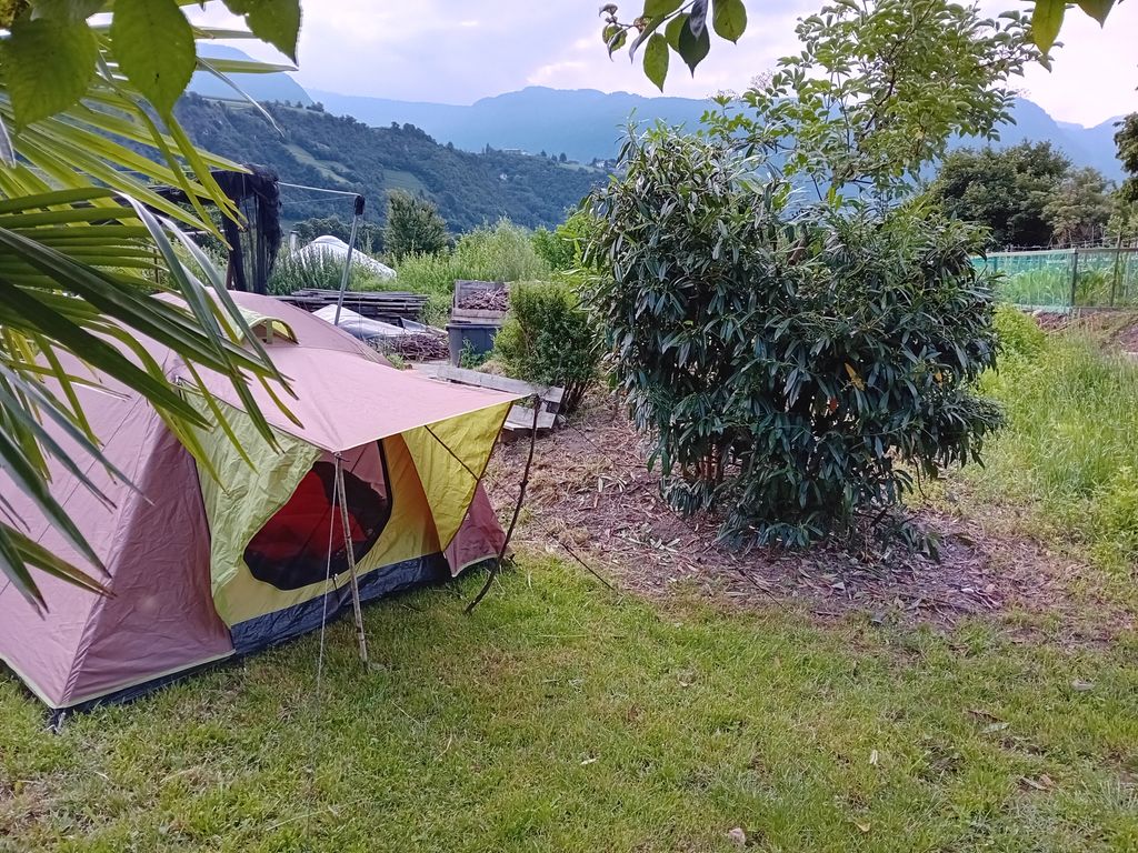Campeggio nel nostro giardino vicino a Merano