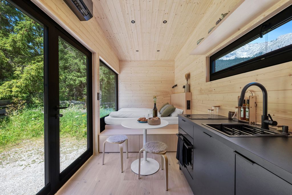 Tiny house on the sunny plateau in Wildermieming