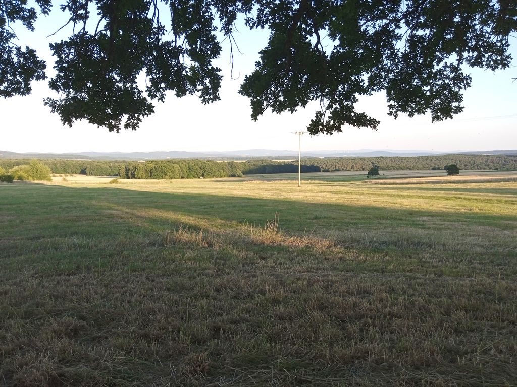 Panorámica del Rhön en una antigua granja de tres lados
