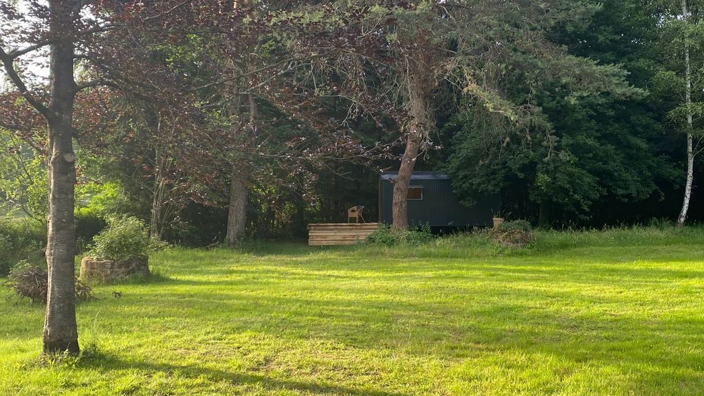 Terreno con aspecto de parque, con sauna y jacuzzi