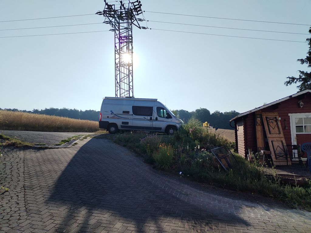 Aire de stationnement pour camping-cars