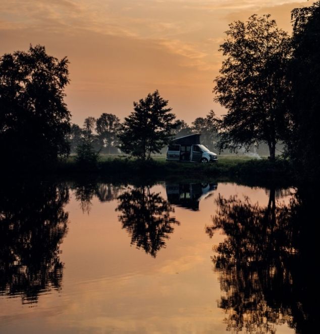 Primera fila en su propio lago en Frisia Oriental