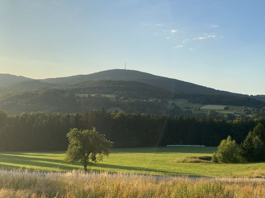 View into the distance in the Bavarian Forest