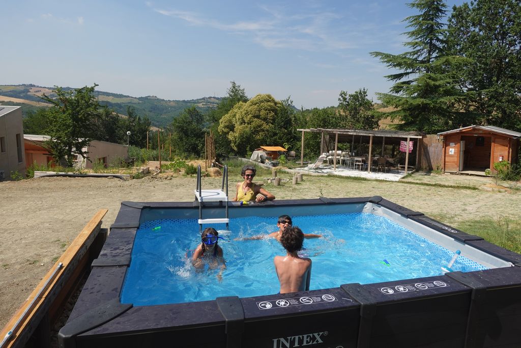 Camping ecológico en las colinas de Bolonia