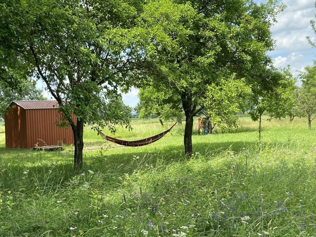 Single pitch between forest, meadows and fields