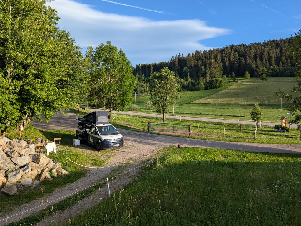 Stellplatz an der Eselweide auf dem Bio-Bauernhof