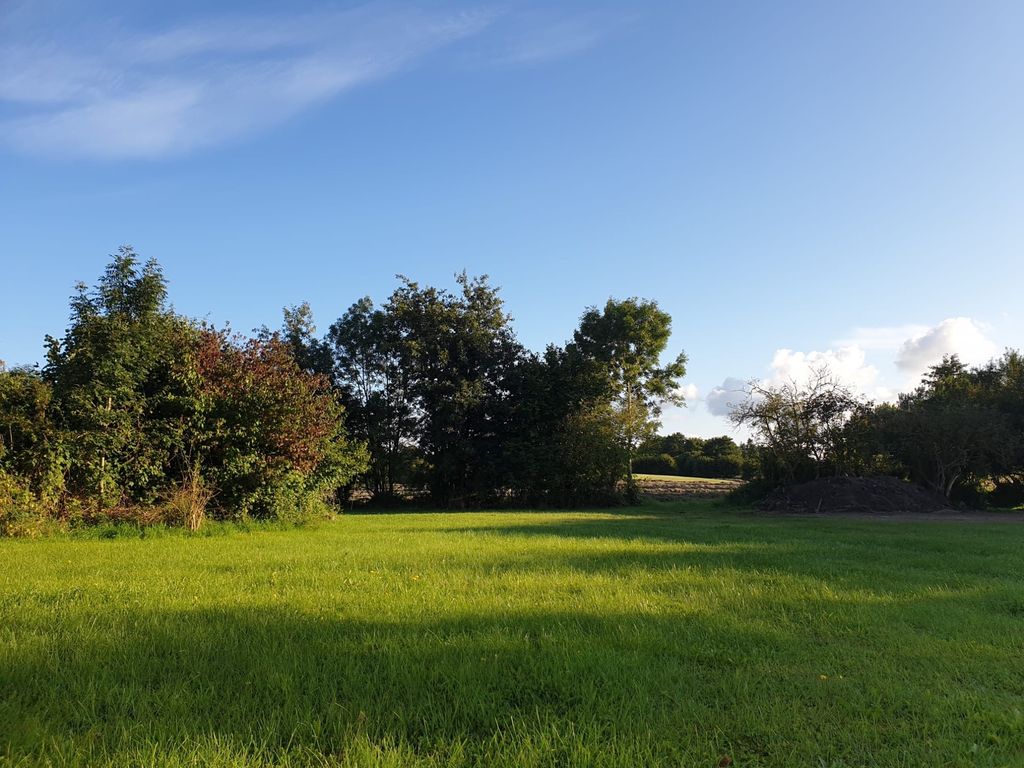 Large meadow in Kossau valley near the Baltic Sea