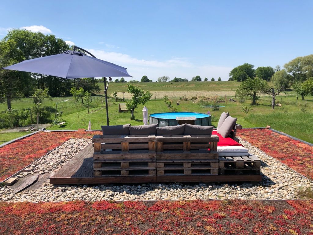 Acampar en una granja del Oder