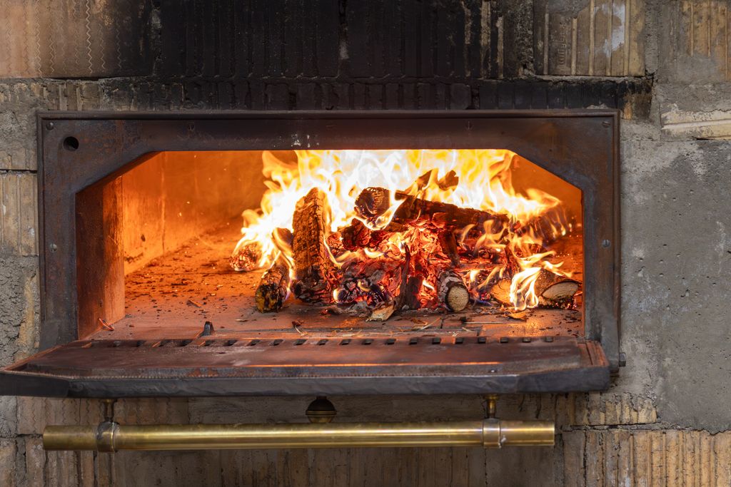 We're lighting the stove.