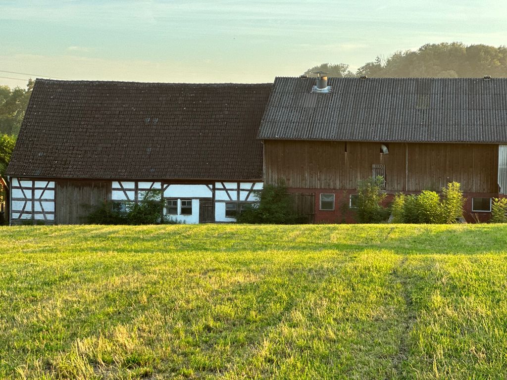 Slow down on our farm right on the edge of the field
