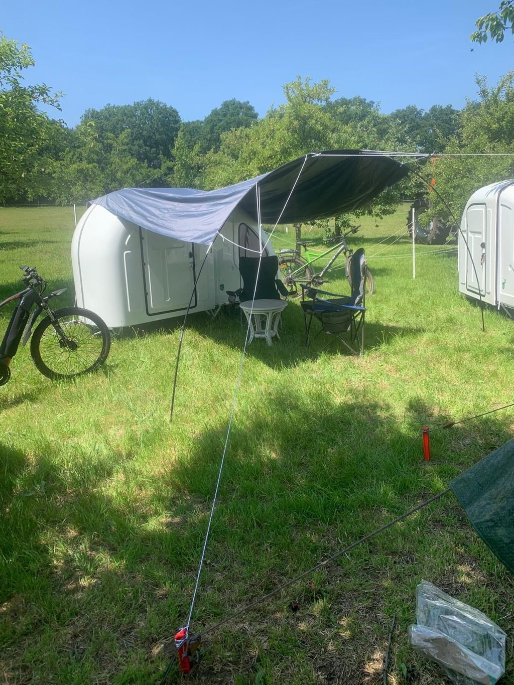 Campen an der Grünen Grenze beim Komiesenpatt