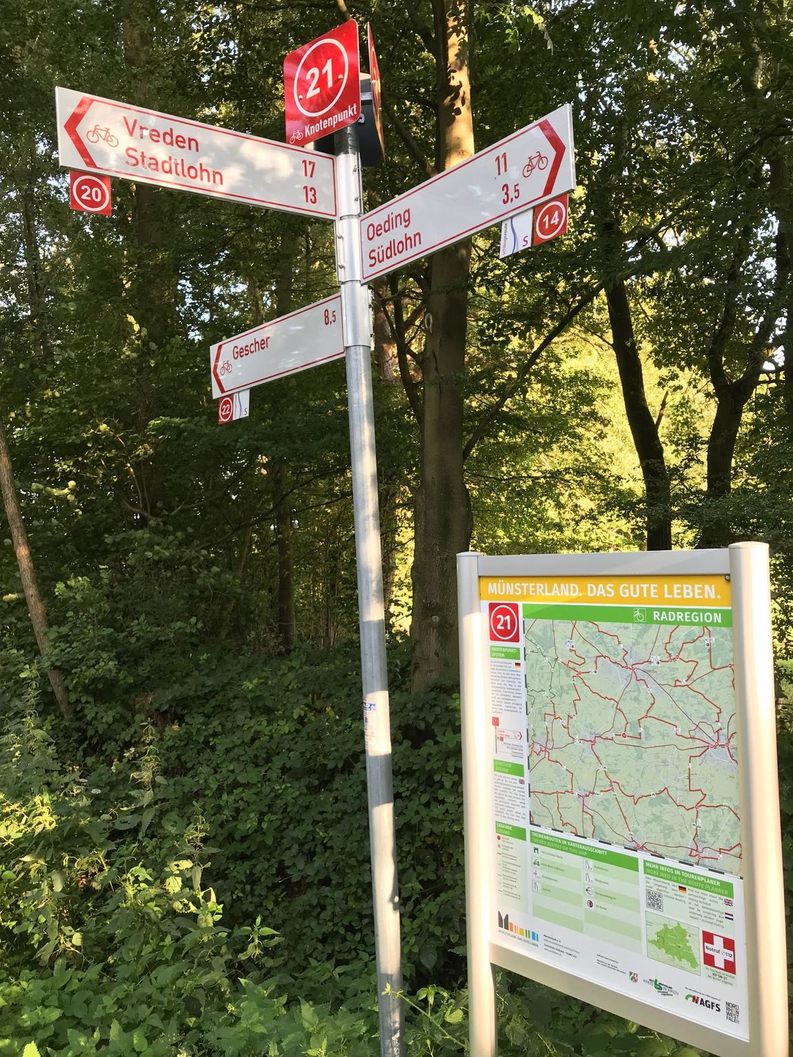 Im Münsterland: Campen, wo andere Urlaub machen