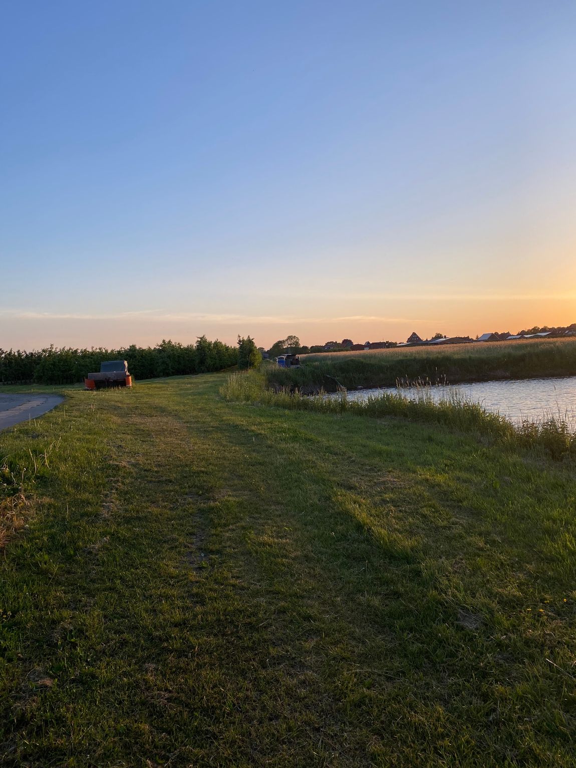 Camping in einer Altländer Apfelplantage