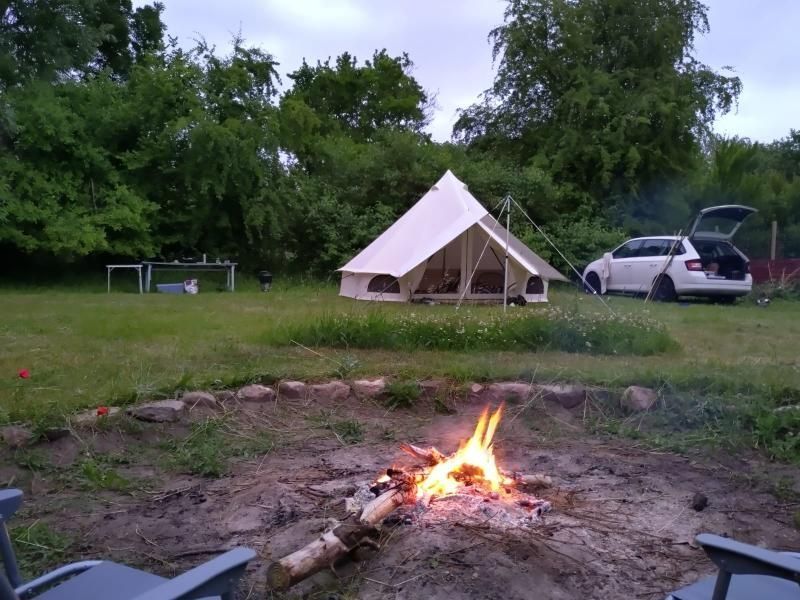 Camping at the old school in the middle of nowhere