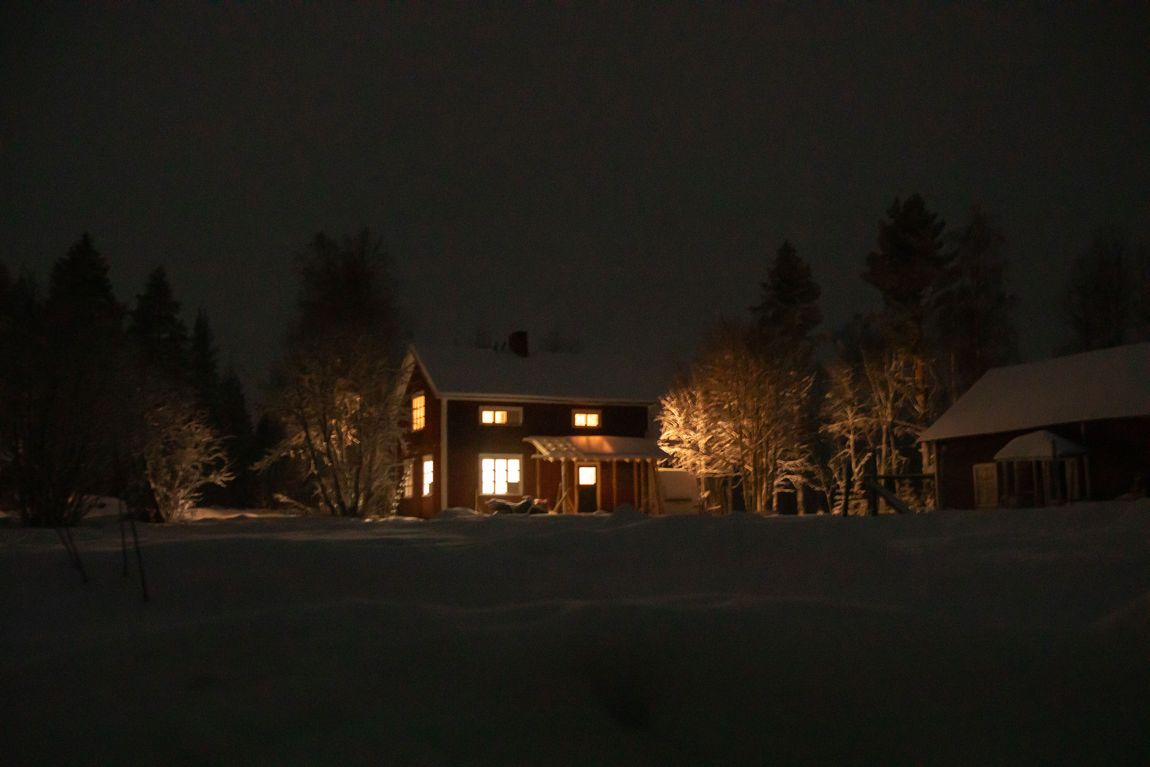Schwedisches Bauernhaus in Lapland