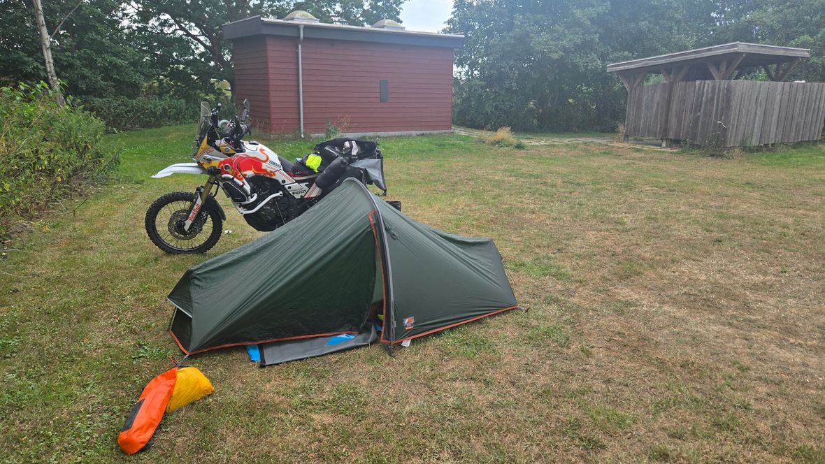 motor and tent