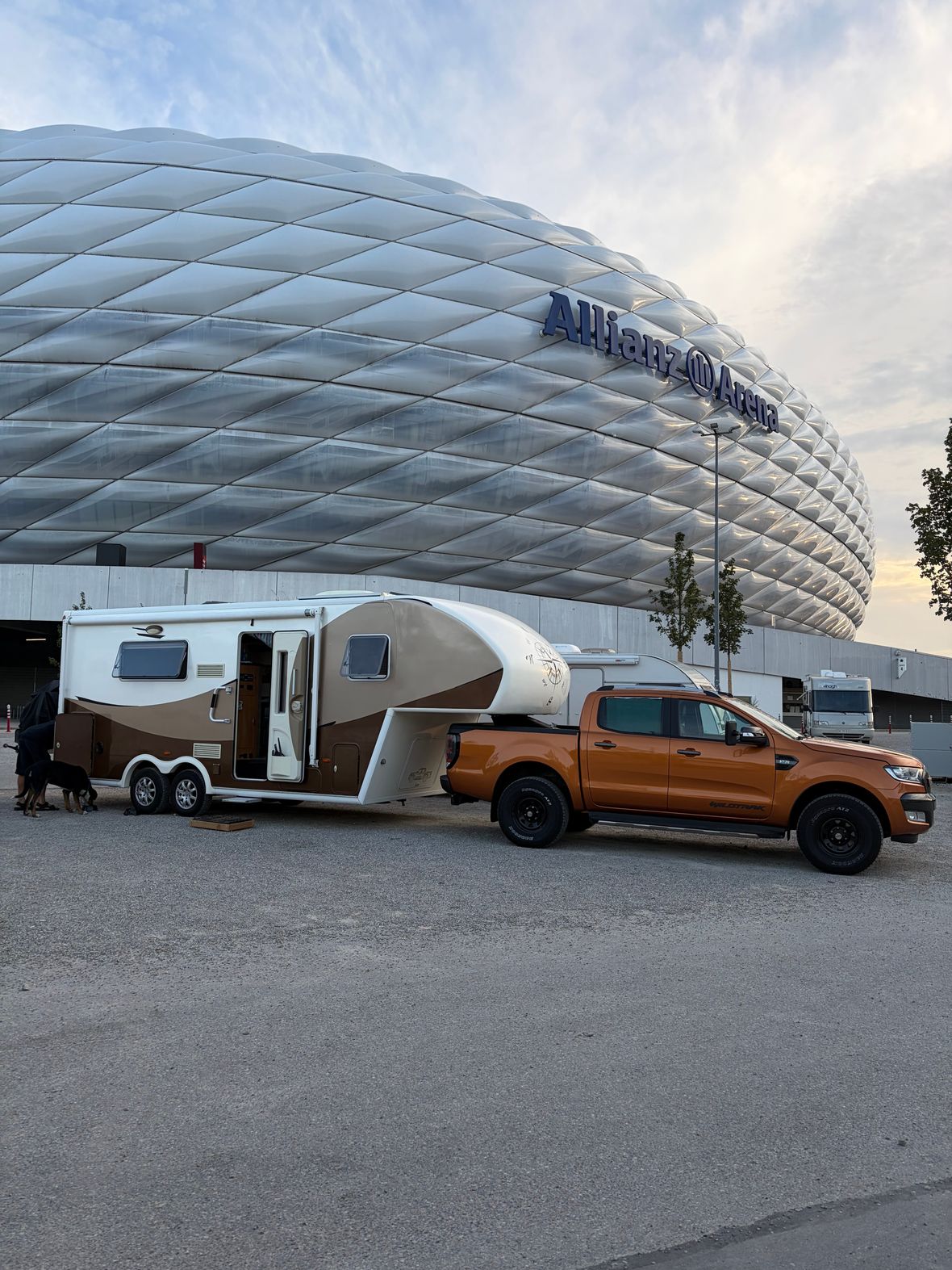 Auflieger am pickup